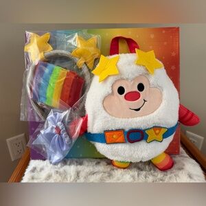 Rainbow Brite Plush Star Character Backpack with Dress Up Accessories NWT